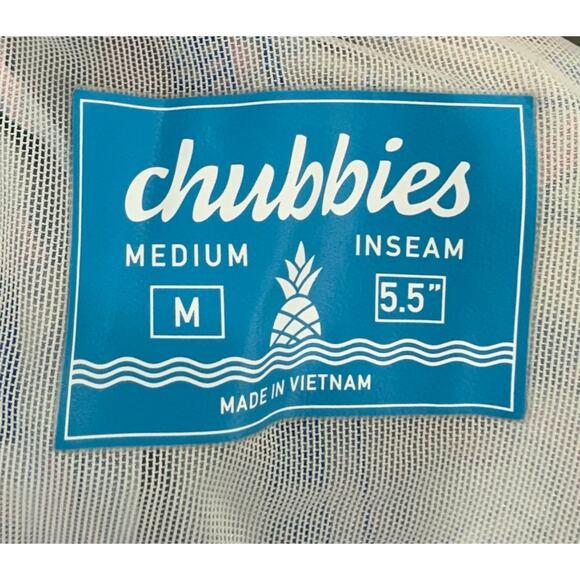 Chubbies The Tropical Bunches 5.5” Swim Trunks Men’s Size M Classic Fit - Picture 6 of 7